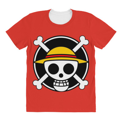 Pirate Anime Story All Over Women's T-shirt Designed By Warning