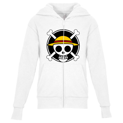 Pirate Anime Story Youth Zipper Hoodie Designed By Warning