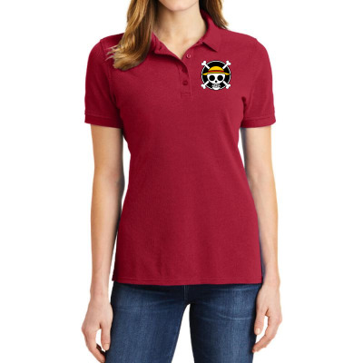 Pirate Anime Story Ladies Polo Shirt Designed By Warning