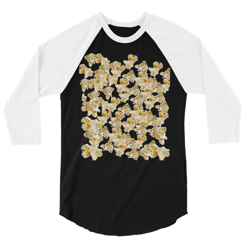 Popcorn Kernel Fun Food Foodie Costume 3/4 Sleeve Shirt | Artistshot