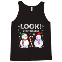 Stem Cell Snowman Christmas Science Humor Biology Lab Tank Top | Artistshot