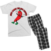 Here Comes The Hot Stepper Chilli Men's T-shirt Pajama Set | Artistshot