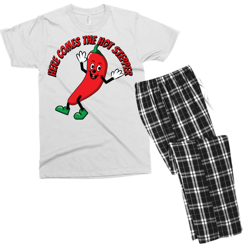 Here Comes The Hot Stepper Chilli Men's T-shirt Pajama Set by nciridikkenl | Artistshot