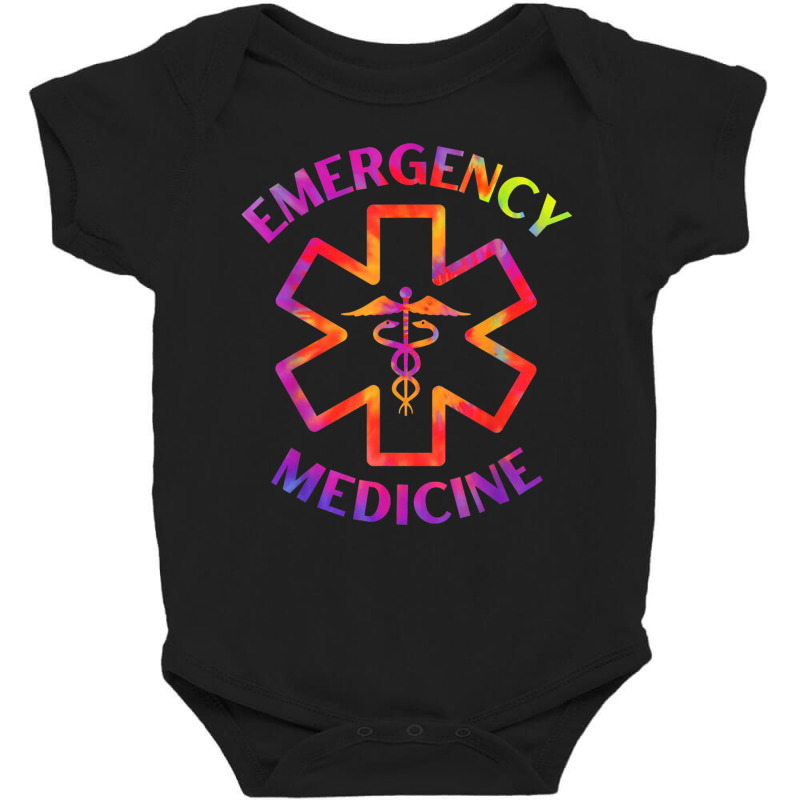 Tie Dye Emergency Medicine Doctor Nurse Er Medical Caduceus T Shirt Baby Bodysuit | Artistshot