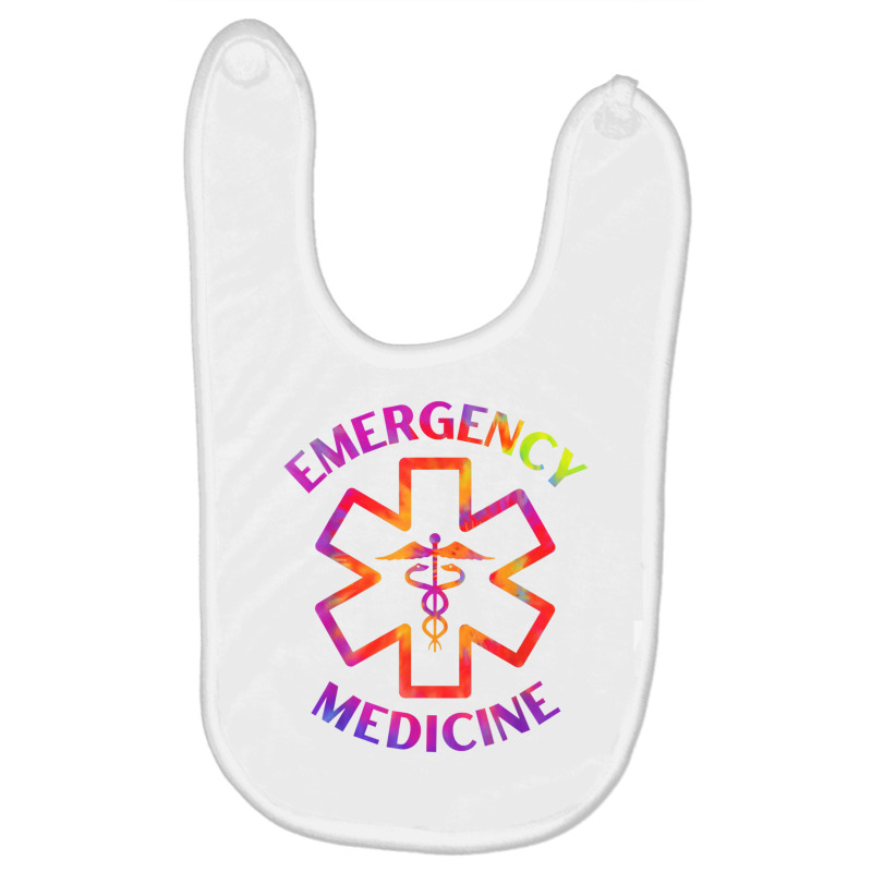 Tie Dye Emergency Medicine Doctor Nurse Er Medical Caduceus T Shirt Baby Bibs | Artistshot