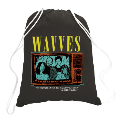 Wavves Group Band Drawstring Bags Designed By Warning