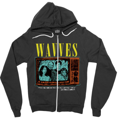 Wavves Group Band Zipper Hoodie Designed By Warning