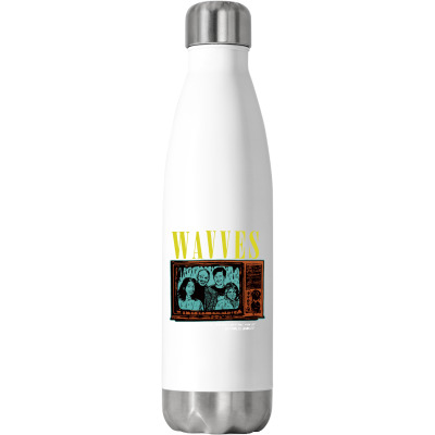 Wavves Group Band Stainless Steel Water Bottle Designed By Warning