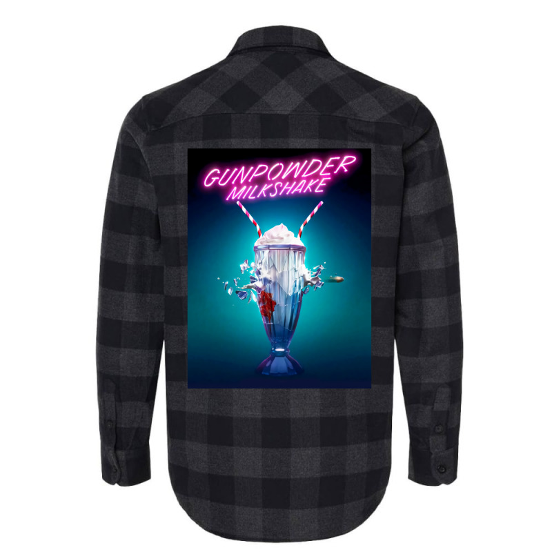 Gunpowder Milkshake Poster Flannel Shirt by SandraDelpha | Artistshot