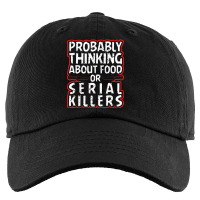 Probably Thinking About Food Or Serial Killers Halloween Kids Cap | Artistshot