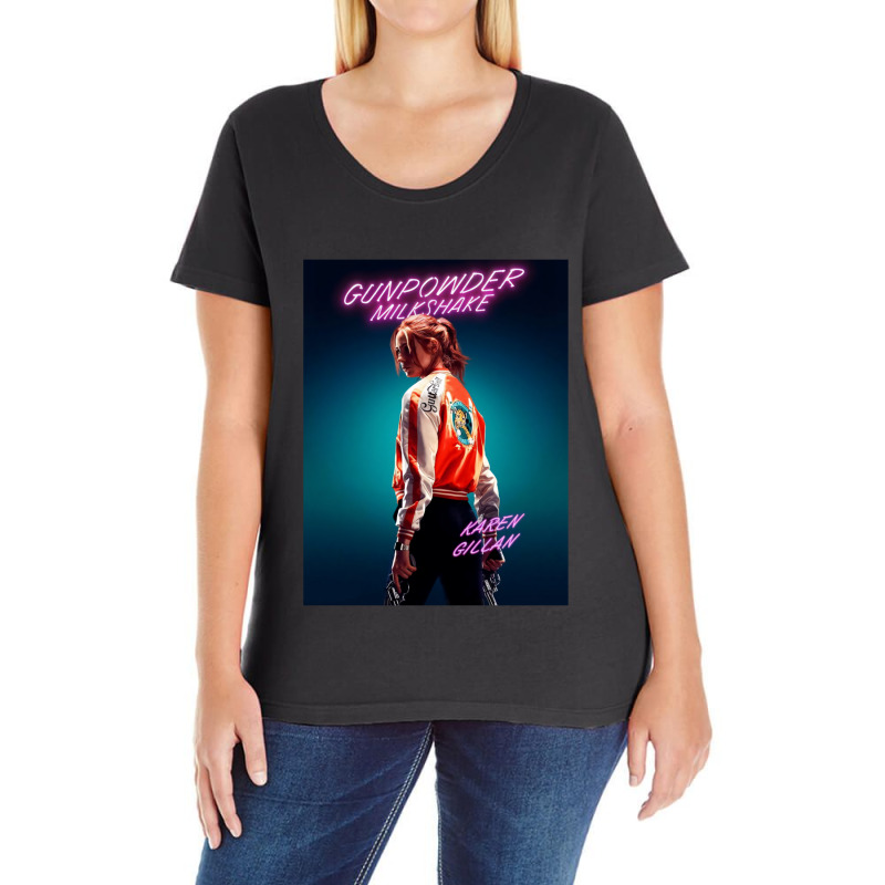 Gunpowder Milkshake Sam Ladies Curvy T-Shirt by SandraDelpha | Artistshot