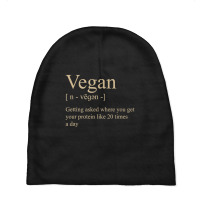 Vegan Definition Men Kids Baby Beanies | Artistshot