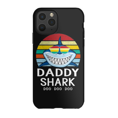 Fun Daddy Shark Iphone 11 Pro Case Designed By Warning