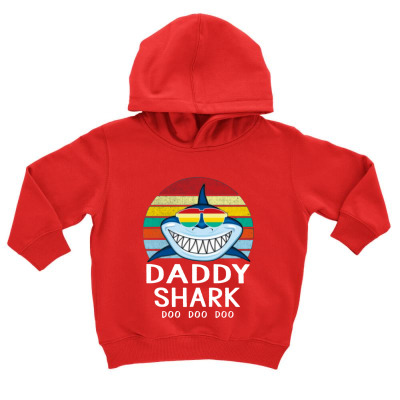 Fun Daddy Shark Toddler Hoodie Designed By Warning