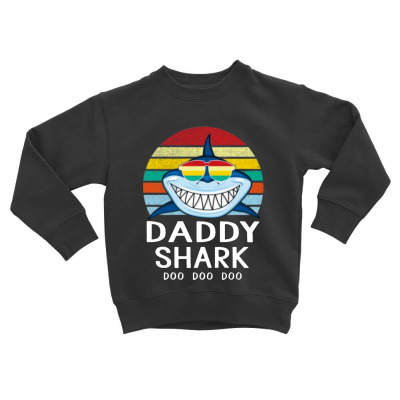 Fun Daddy Shark Toddler Sweatshirt Designed By Warning