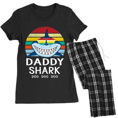 Fun Daddy Shark Women's Pajamas Set Designed By Warning