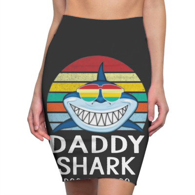 Fun Daddy Shark Pencil Skirts Designed By Warning