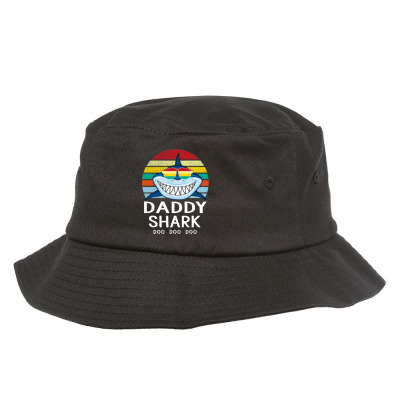 Fun Daddy Shark Bucket Hat Designed By Warning