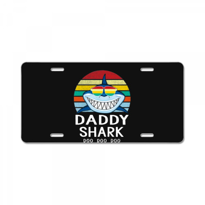 Fun Daddy Shark License Plate Designed By Warning