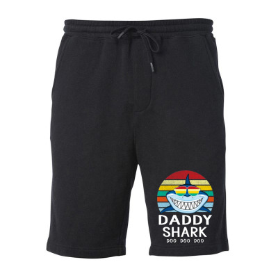 Fun Daddy Shark Fleece Short Designed By Warning