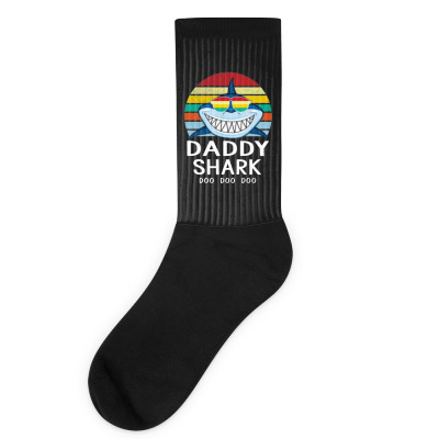 Fun Daddy Shark Socks Designed By Warning
