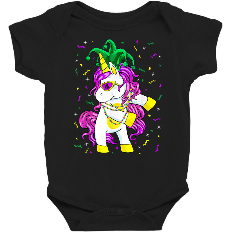 Mardi Gras Unicorn Carnival Party Festival Parade Women Girl T Shirt Baby Bodysuit by pearleql2katnik | Artistshot