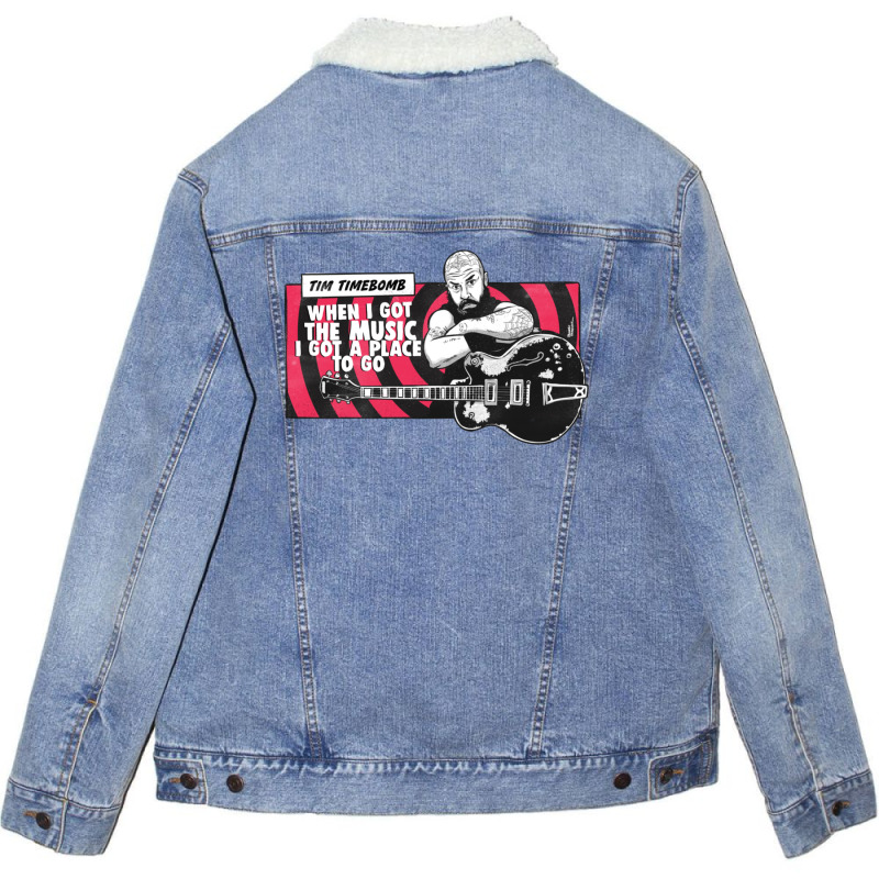 Tim Timebomb Radio 1 Unisex Sherpa-Lined Denim Jacket by LindaMarisa | Artistshot