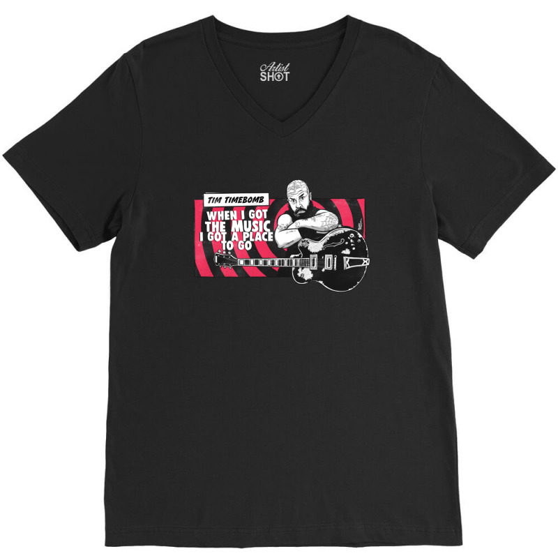 Tim Timebomb Radio 1 V-Neck Tee by LindaMarisa | Artistshot