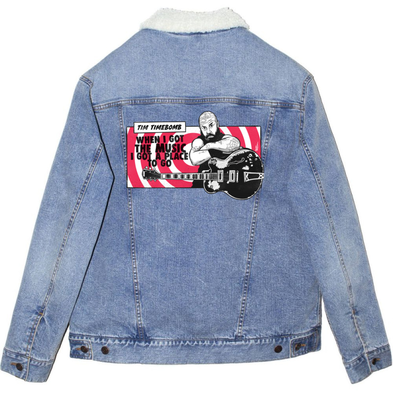 Tim Timebomb Radio 2 Unisex Sherpa-Lined Denim Jacket by LindaMarisa | Artistshot