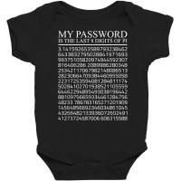 Math My Password Is The Last 8 Digits Of Pi 3,14 Pi T Shirt Baby Bodysuit | Artistshot