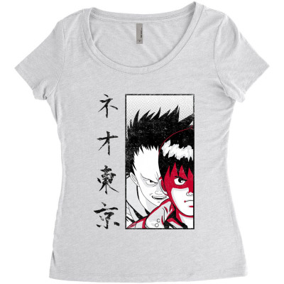 Future Anime Movie Women's Triblend Scoop T-shirt Designed By Warning