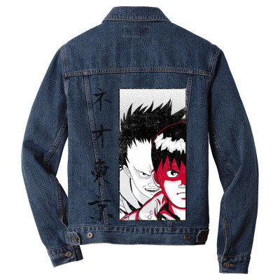 Future Anime Movie Men Denim Jacket Designed By Warning