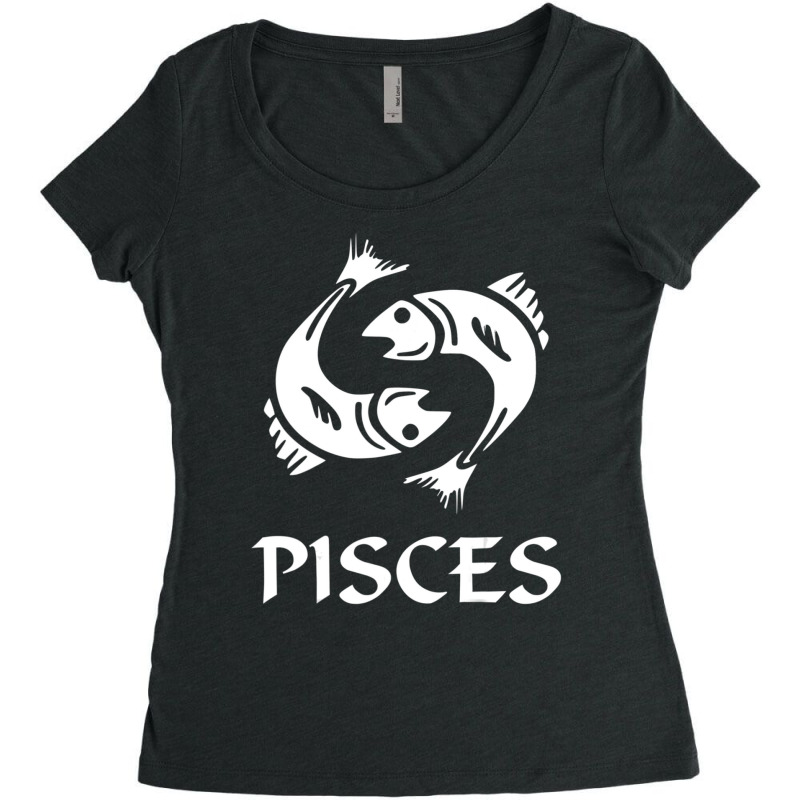 Trending Pisces Zodiac Constellation Astrology Horoscope Pisces Man Women's Triblend Scoop T-shirt by michaelyounger19 | Artistshot