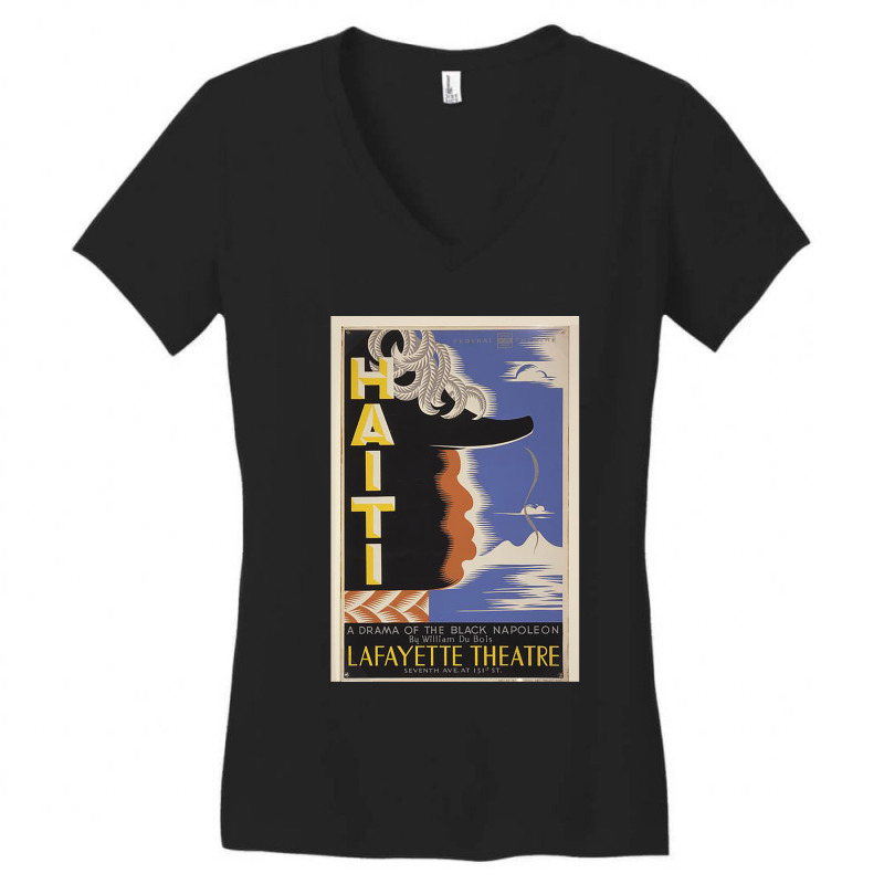 Haiti A Drama Of The Black Napoleon Women's V-Neck T-Shirt by SandraDelpha | Artistshot