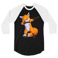 Fox Dabbing Fox Funny Animal Foxes Lover Boys Girls Kids Men T Shirt 3/4 Sleeve Shirt | Artistshot