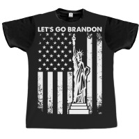 Statue Of Liberty Let’s Go Brandon American Flag 2021 Graphic T-shirt | Artistshot