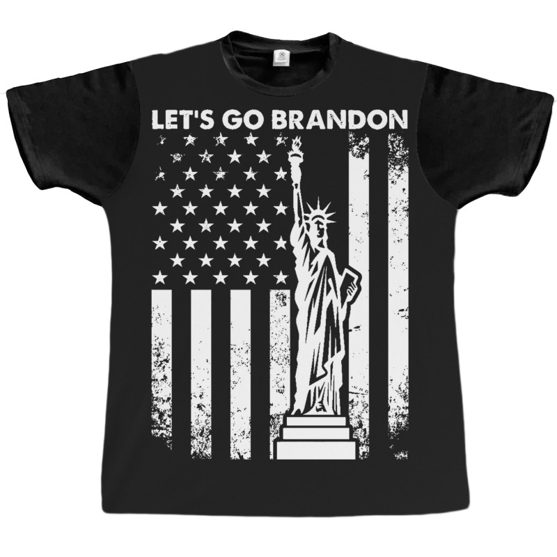 Statue Of Liberty Let’s Go Brandon American Flag 2021 Graphic T-shirt by salma55 | Artistshot