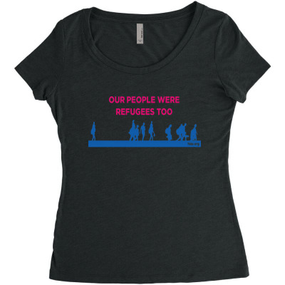 Educate For Action Women's Triblend Scoop T-shirt Designed By Warning
