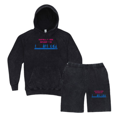 Educate For Action Vintage Hoodie And Short Set Designed By Warning