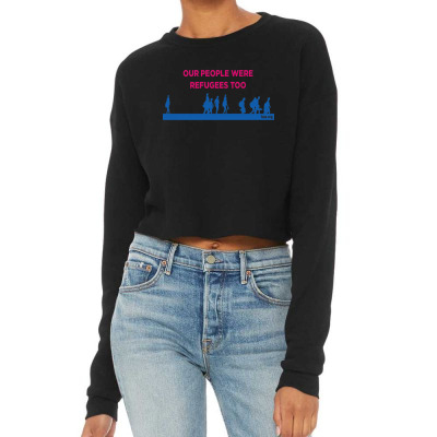 Educate For Action Cropped Sweater Designed By Warning
