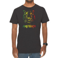 Tiger Juneteenth Cool Black History African American Flag Vintage T-shirt | Artistshot