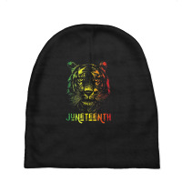 Tiger Juneteenth Cool Black History African American Flag Baby Beanies | Artistshot