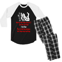 Breaking Down Funny Gifts Boy Girl Men's 3/4 Sleeve Pajama Set | Artistshot