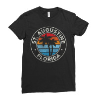 Hot Trend St. Augustine Florida Fl Vintage Retro 70s Ladies Fitted T-shirt | Artistshot