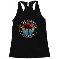 Hot Trend St. Augustine Florida Fl Vintage Retro 70s Racerback Tank | Artistshot