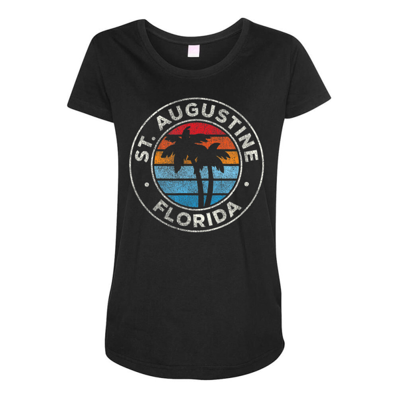 Hot Trend St. Augustine Florida Fl Vintage Retro 70s Maternity Scoop Neck T-shirt by haodinhvan1 | Artistshot