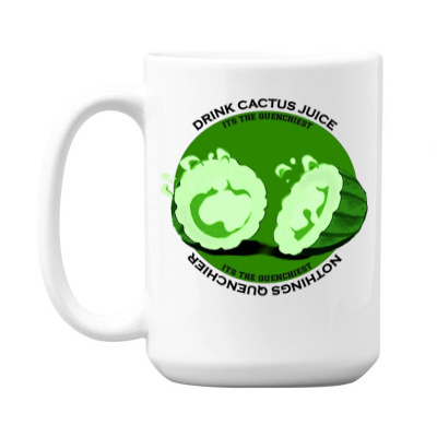 Cactus Juice Logo 15 Oz Coffee Mug Designed By Warning