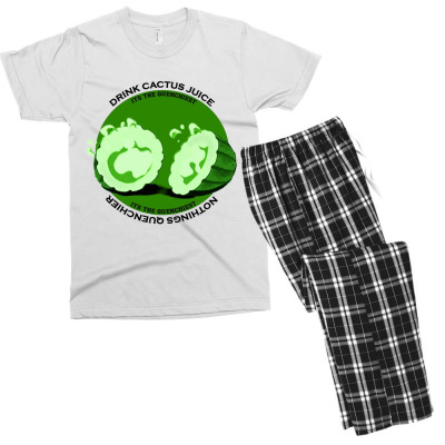 Cactus Juice Logo Men's T-shirt Pajama Set Designed By Warning