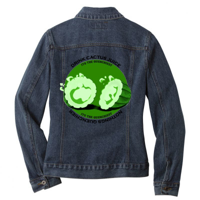 Cactus Juice Logo Ladies Denim Jacket Designed By Warning