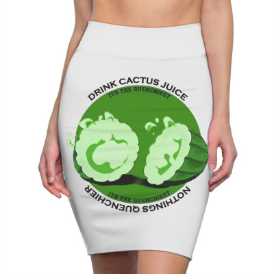 Cactus Juice Logo Pencil Skirts Designed By Warning